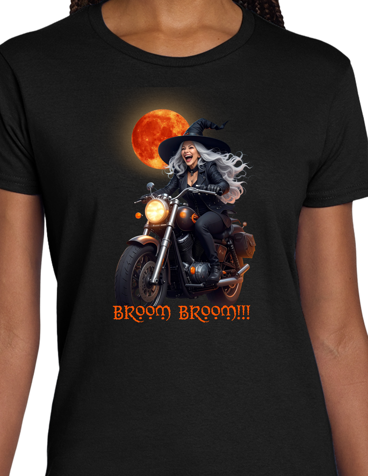 Motorcycle Witch 2-Broom Broom